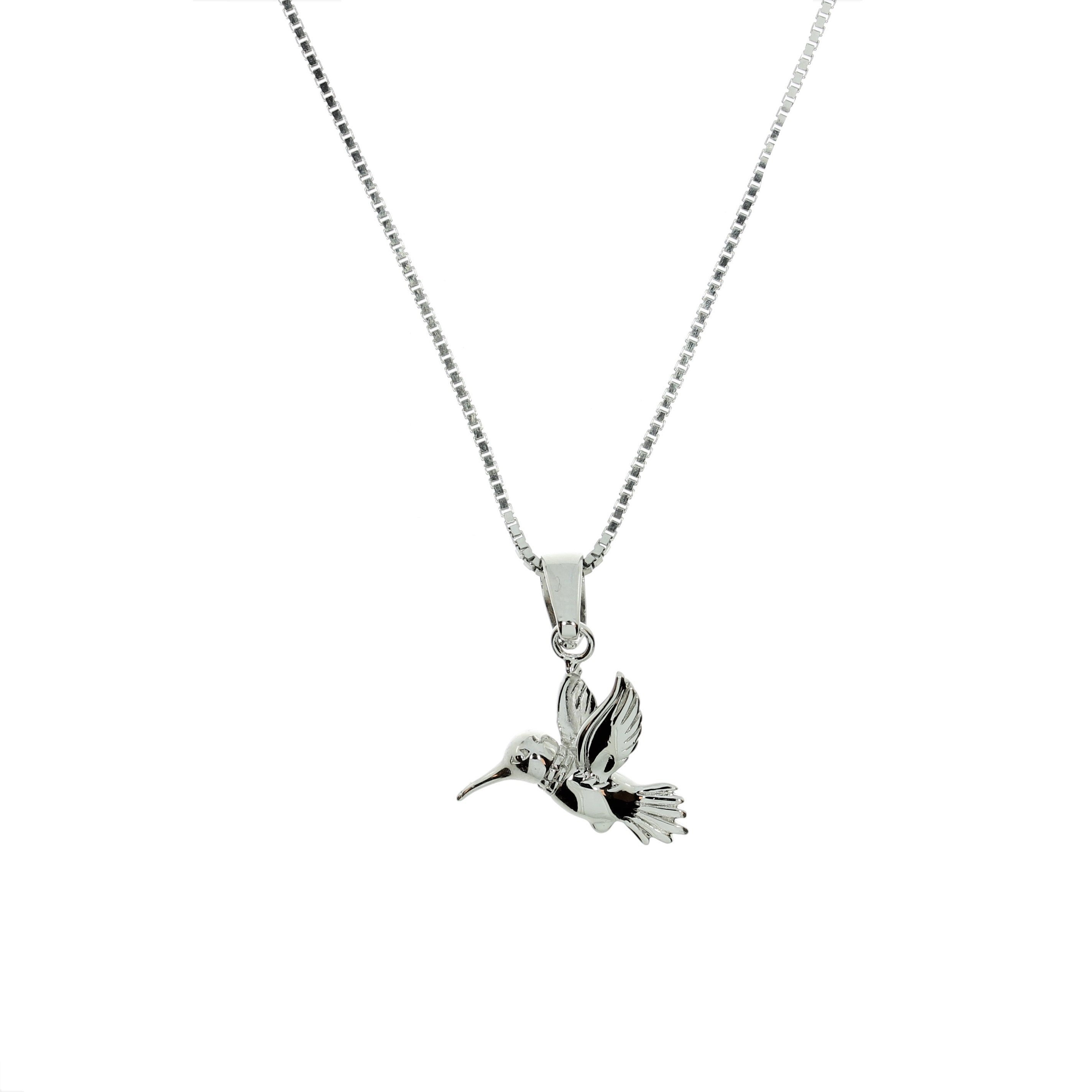 Sølv Kolibri Halskæde